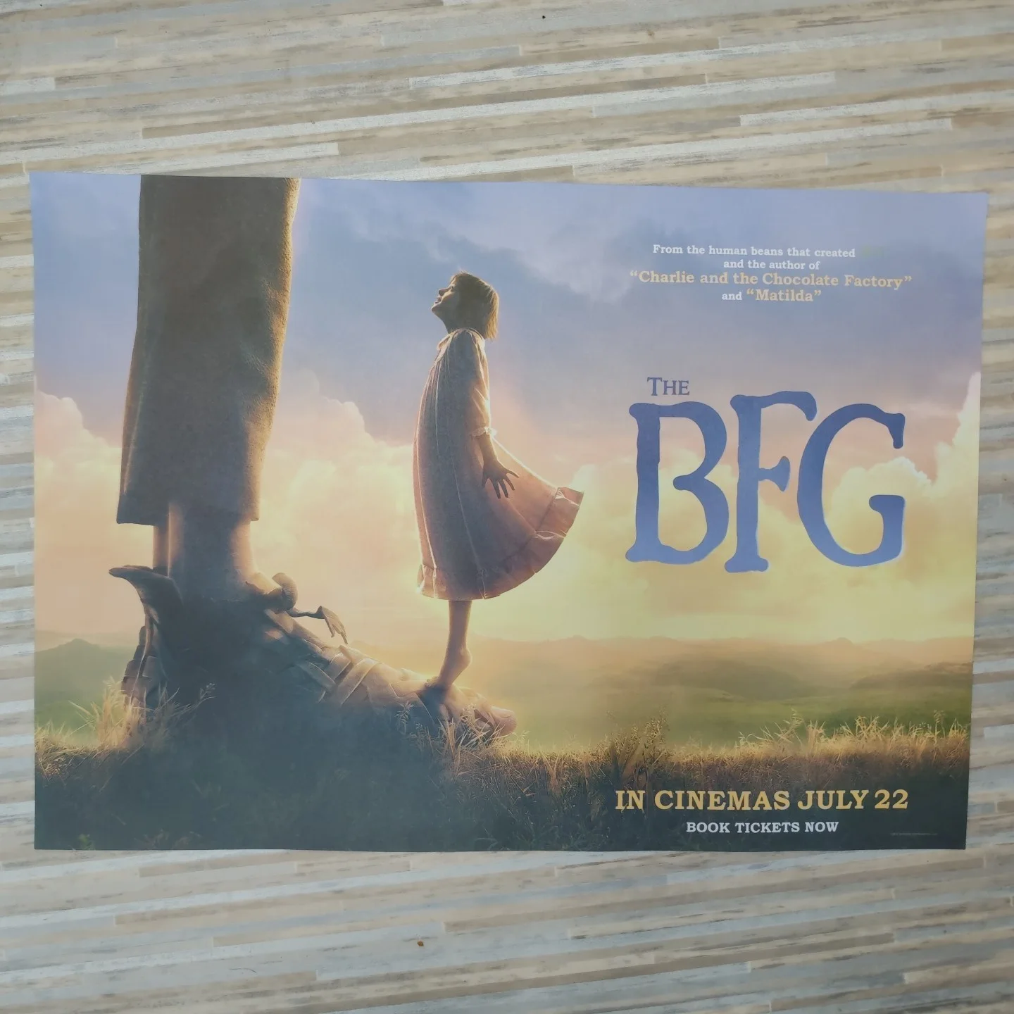 The BFG 2016 Animated movie double sided A3 Cinema Poster, image 2