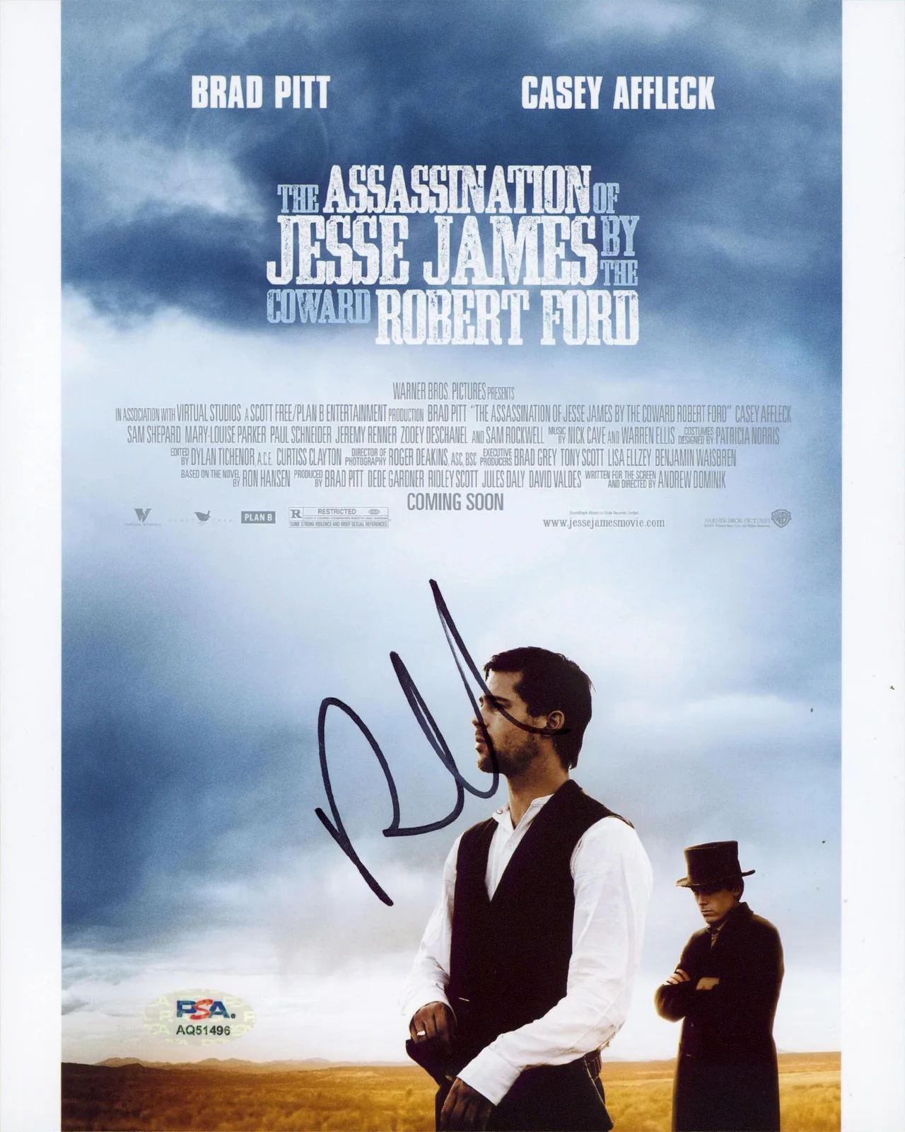 Roger Deakins — Roger Deakins The Assassination of Jesse James Authentic Signed 8x10 Photo PSA