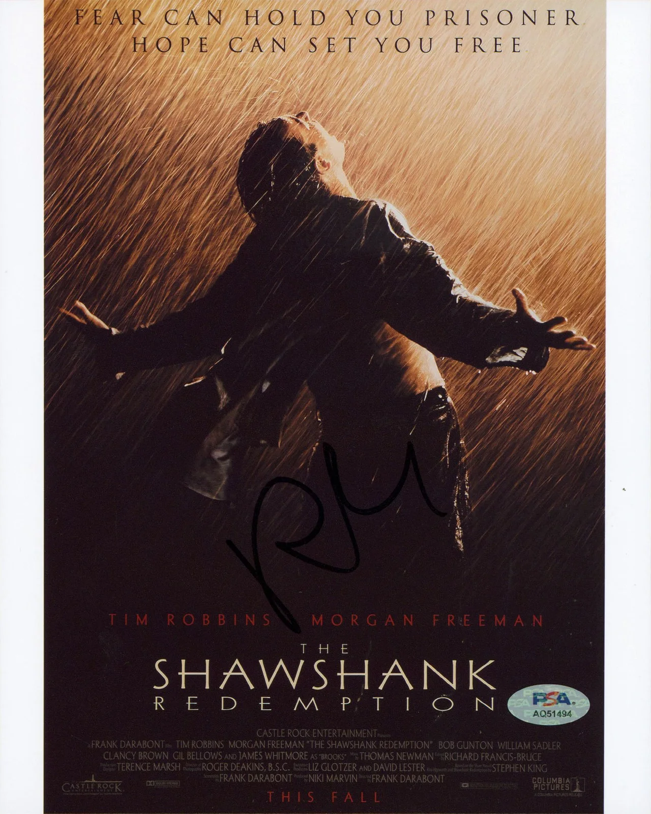 Roger Deakins — Roger Deakins The Shawshank Redemption Authentic Signed 8x10 Photo PSA #AQ51494