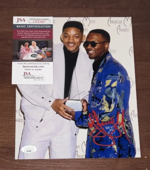 DJ Jazzy Jeff — DJ Jazzy Jeff Signed Autographed 8x10 Photo Fresh Prince of Bel Air Will JSA