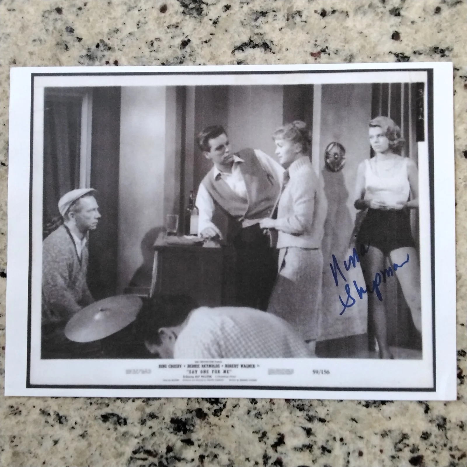 Nina Shipman SIGNED Photo 50s Movie TV Actress Vertigo The Hunters Say 1 for Me, изображение 2