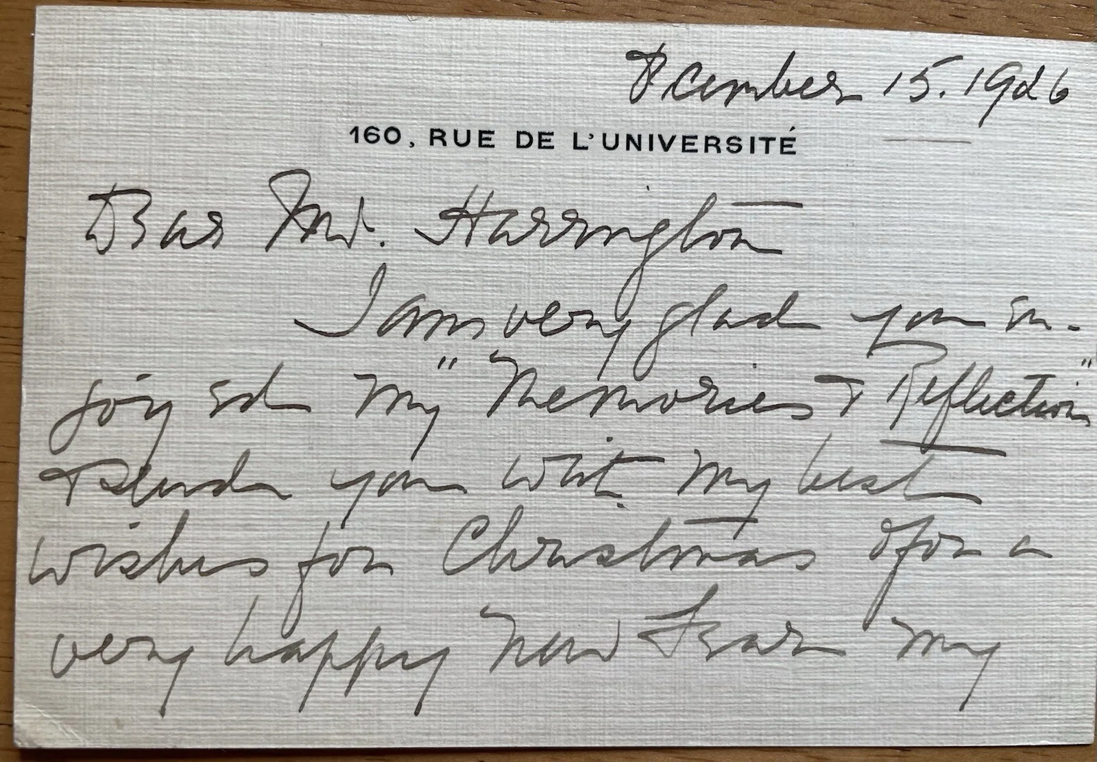 Opera Soprano Emma Eames Autograph Letter To Symphony Manager Harrington, image 2