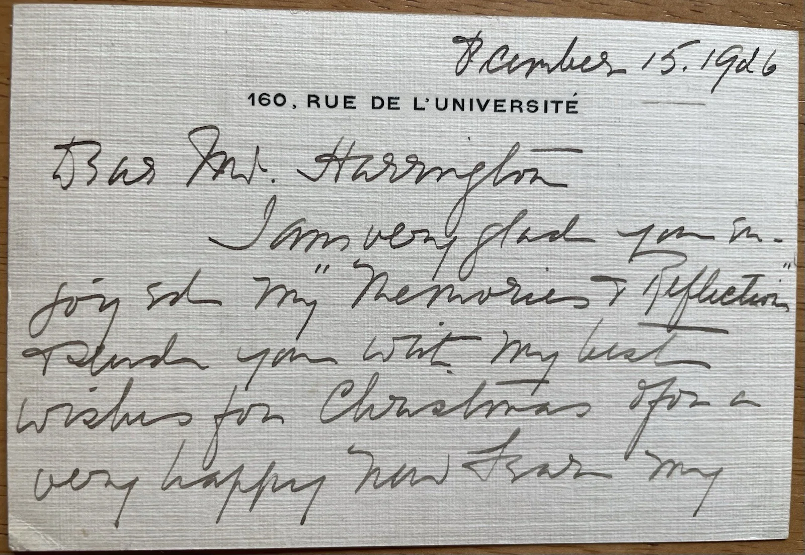 Opera Soprano Emma Eames Autograph Letter To Symphony Manager Harrington, image 5