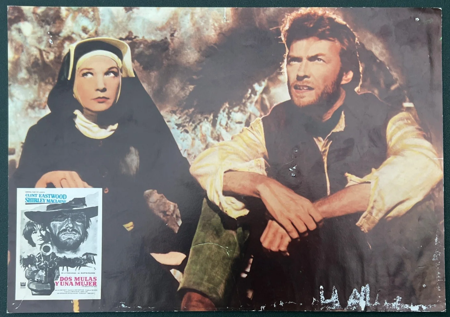 Two Mules for Sister Sarah original Lobby Cards set of 5 Clint Eastwood, изображение 4