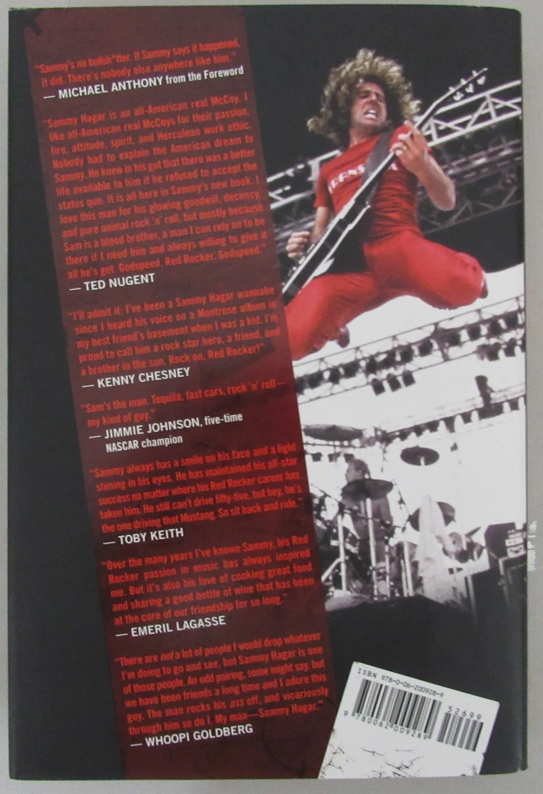 Sammy Hagar "Van Halen" Signed/Autographed Book "Red" JSA 207755, image 5