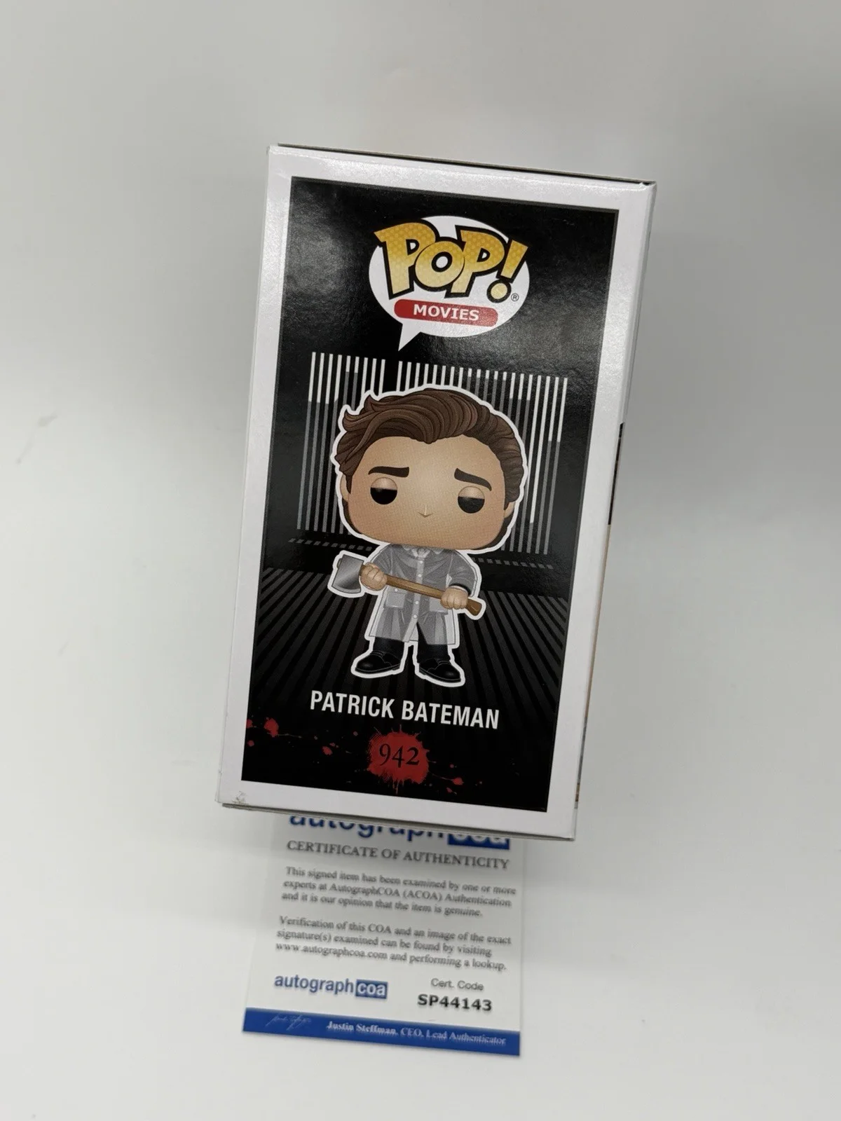 Christian Bale — Christian Bale signed Psycho Funko Pop 942 Patrick Bateman Not Frakenstein Bride, изображение 5