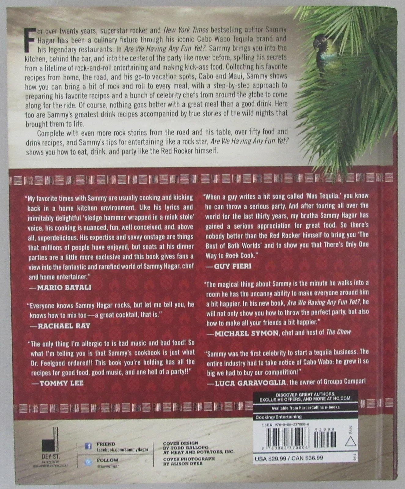 Sammy Hagar "Van Halen" Signed/Auto Book "Are We Having Fun Yet?" JSA 207754, image 5