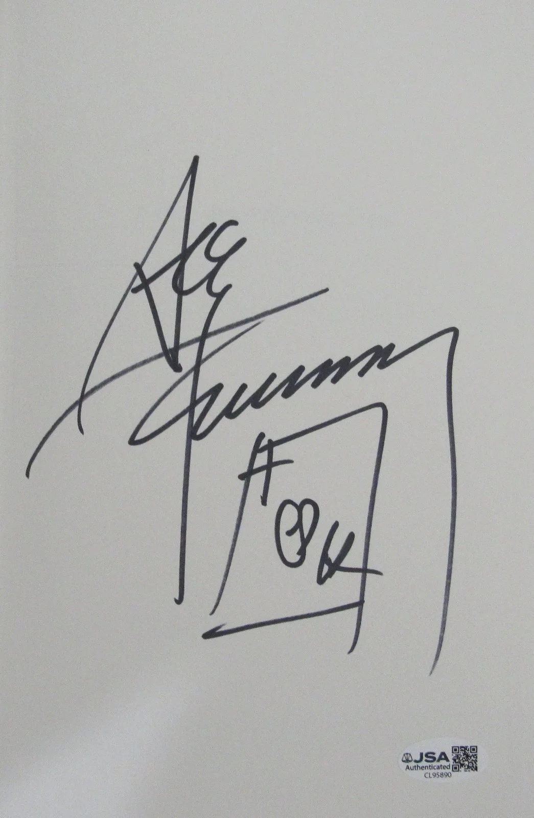 Ace Frehley "Kiss" Signed/Autographed Book "No Regrets" JSA 207753, image 2