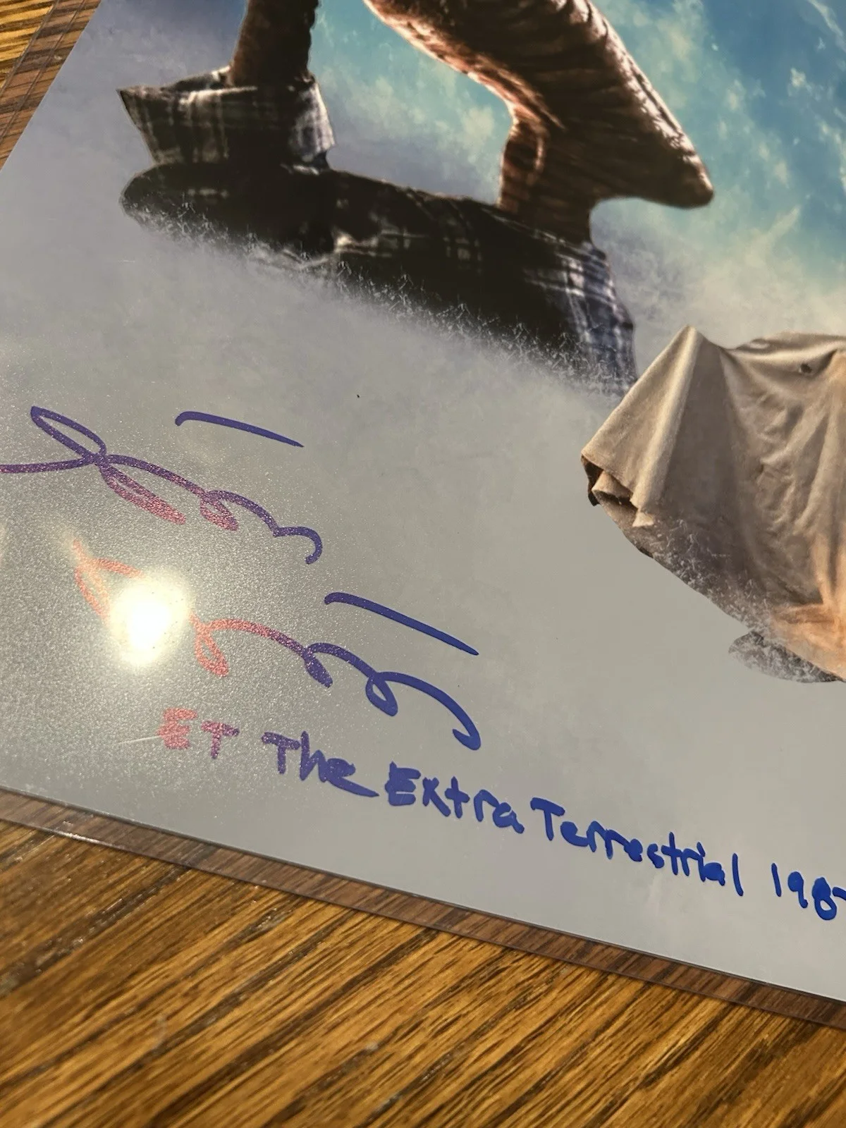 Matthew De Meritt Signed Autographed 11x14 ET Sketch Beckett COA, изображение 3