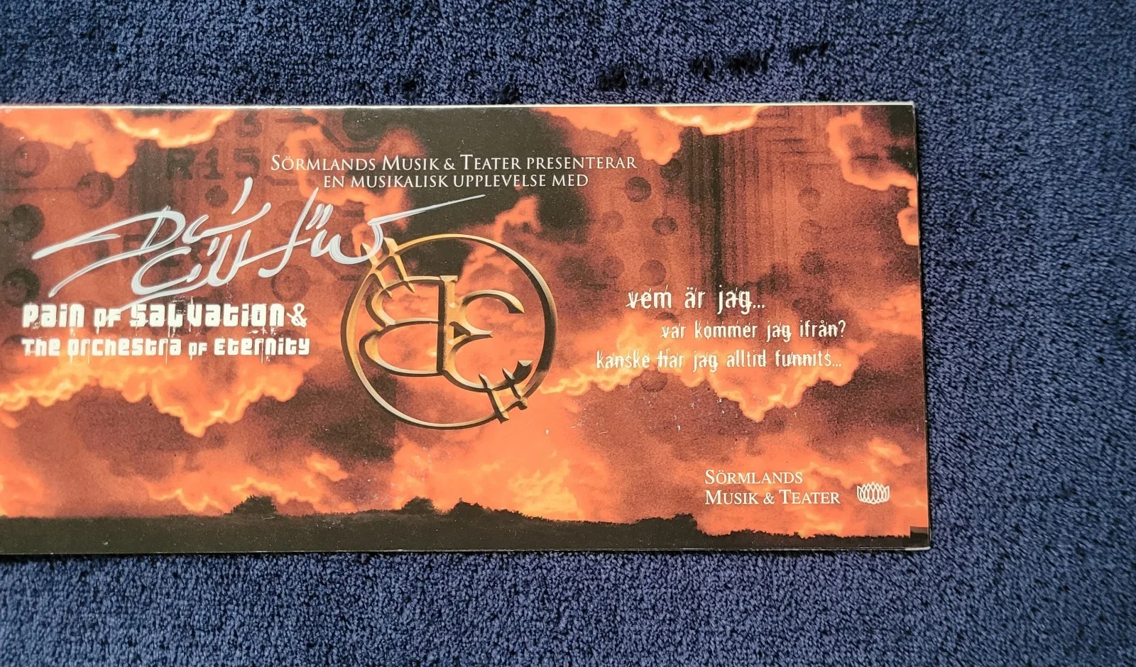 Pain Of Salvation Be Concert Program Signed By Daniel Gildenlöw, image 2
