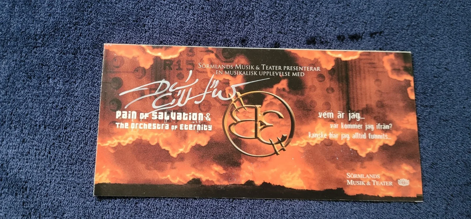 Pain Of Salvation Be Concert Program Signed By Daniel Gildenlöw, image 3