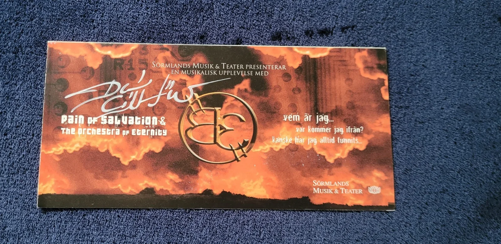 Pain Of Salvation Be Concert Program Signed By Daniel Gildenlöw, image 4