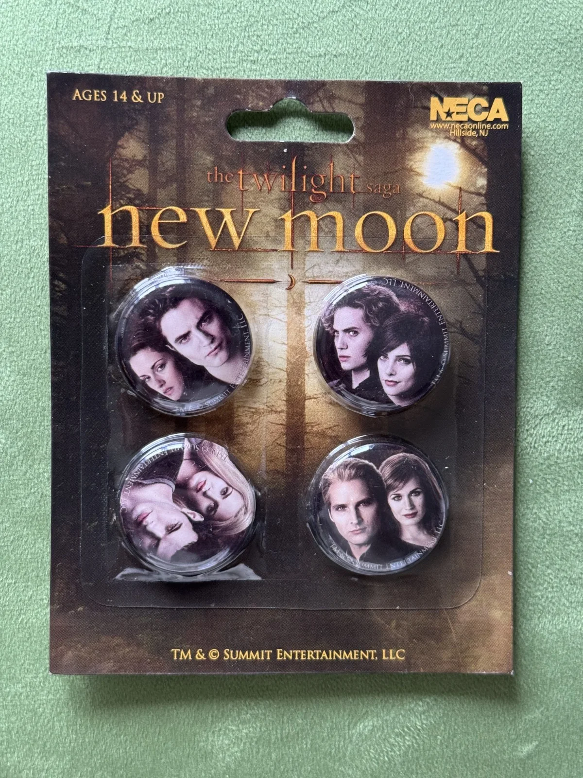 Official Twilight Saga: New Moon Collectable Pin Set by NECA - Set of 4, image 2