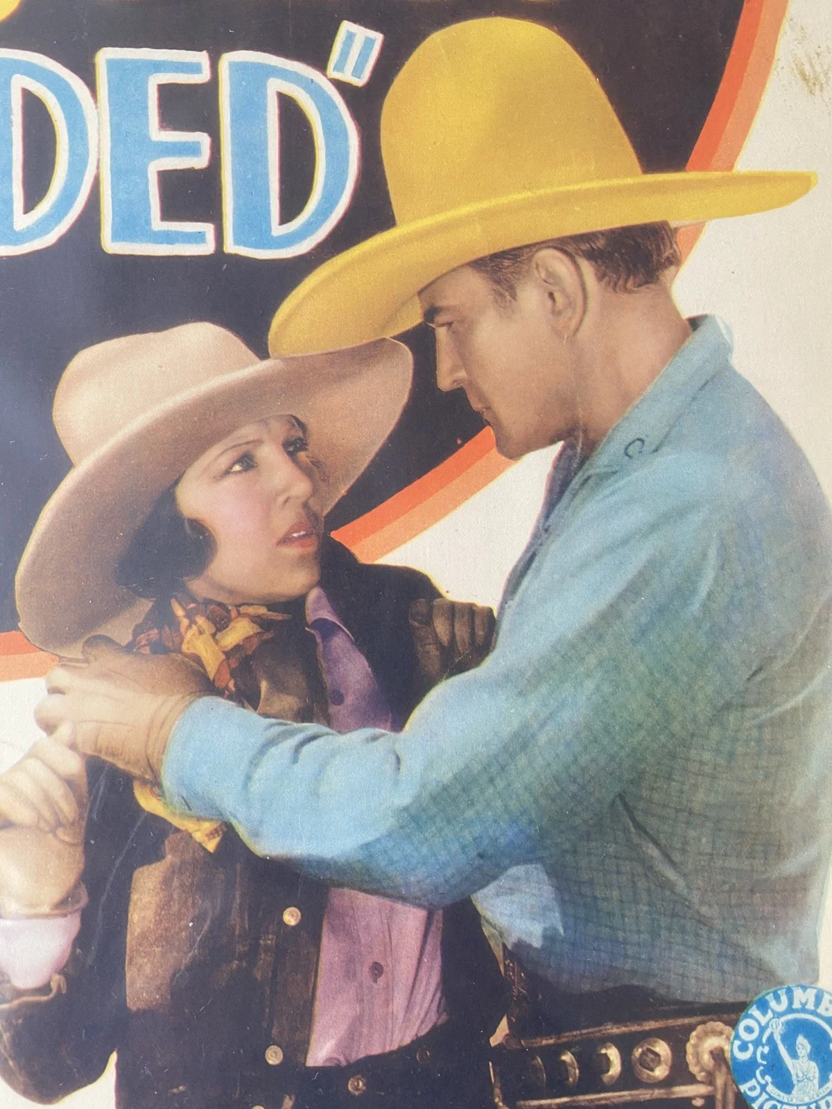 Branded original 1931 Buck Jones western Ethel Kenyon, Wallace MacDonald, изображение 4