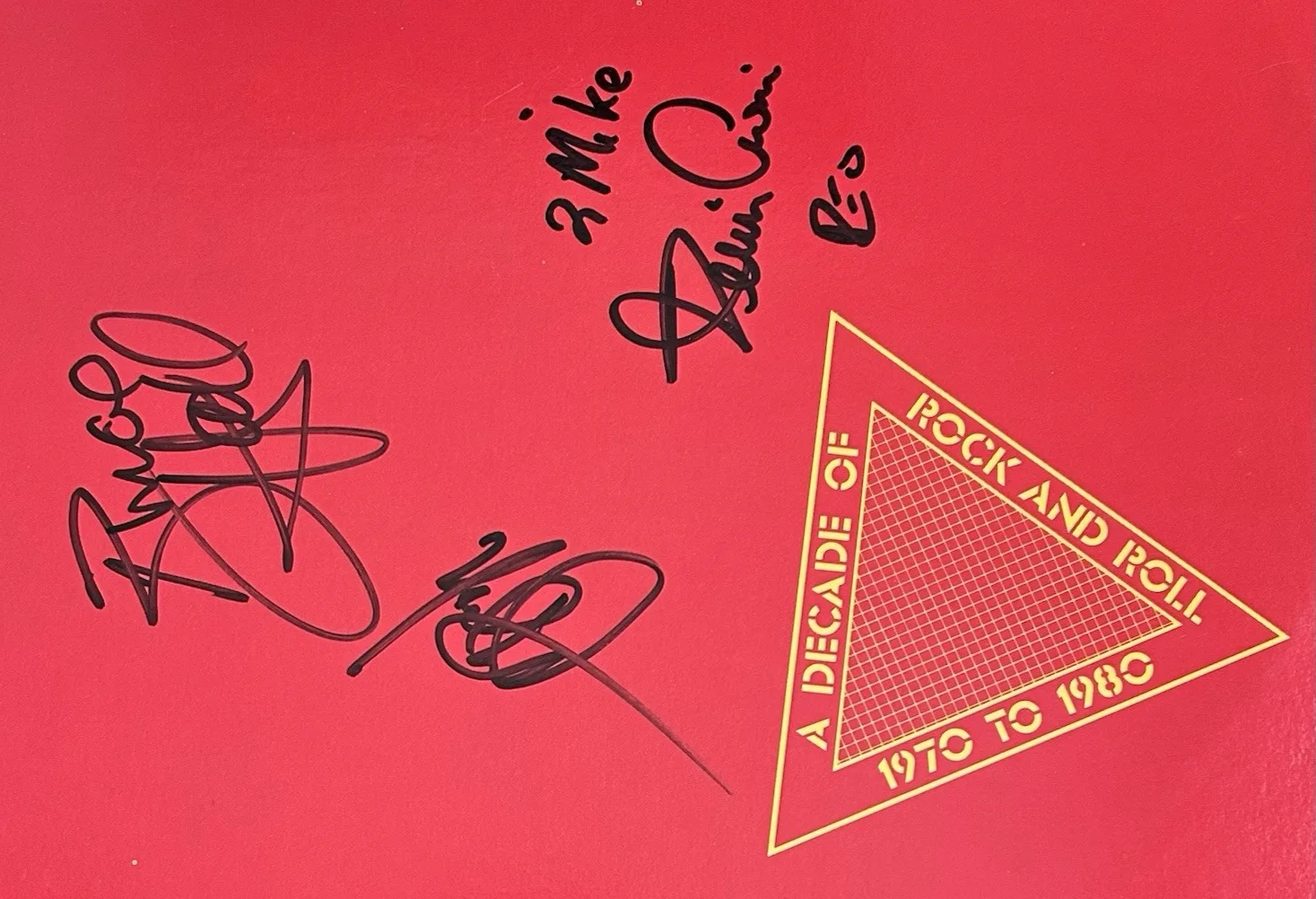 REO Speedwagon "A Decade Of Rock And Roll" Vinyl - Signed - Kevin Cronin + 2, изображение 3