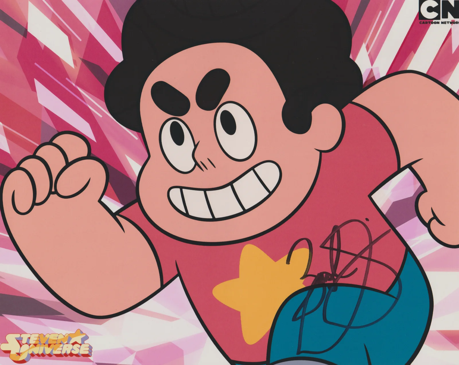ZACH CALLISON — ZACH CALLISON STEVEN UNIVERSE SIGNED 10X8 COLOR PHOTO CARTOON TV AUTOGRAPH