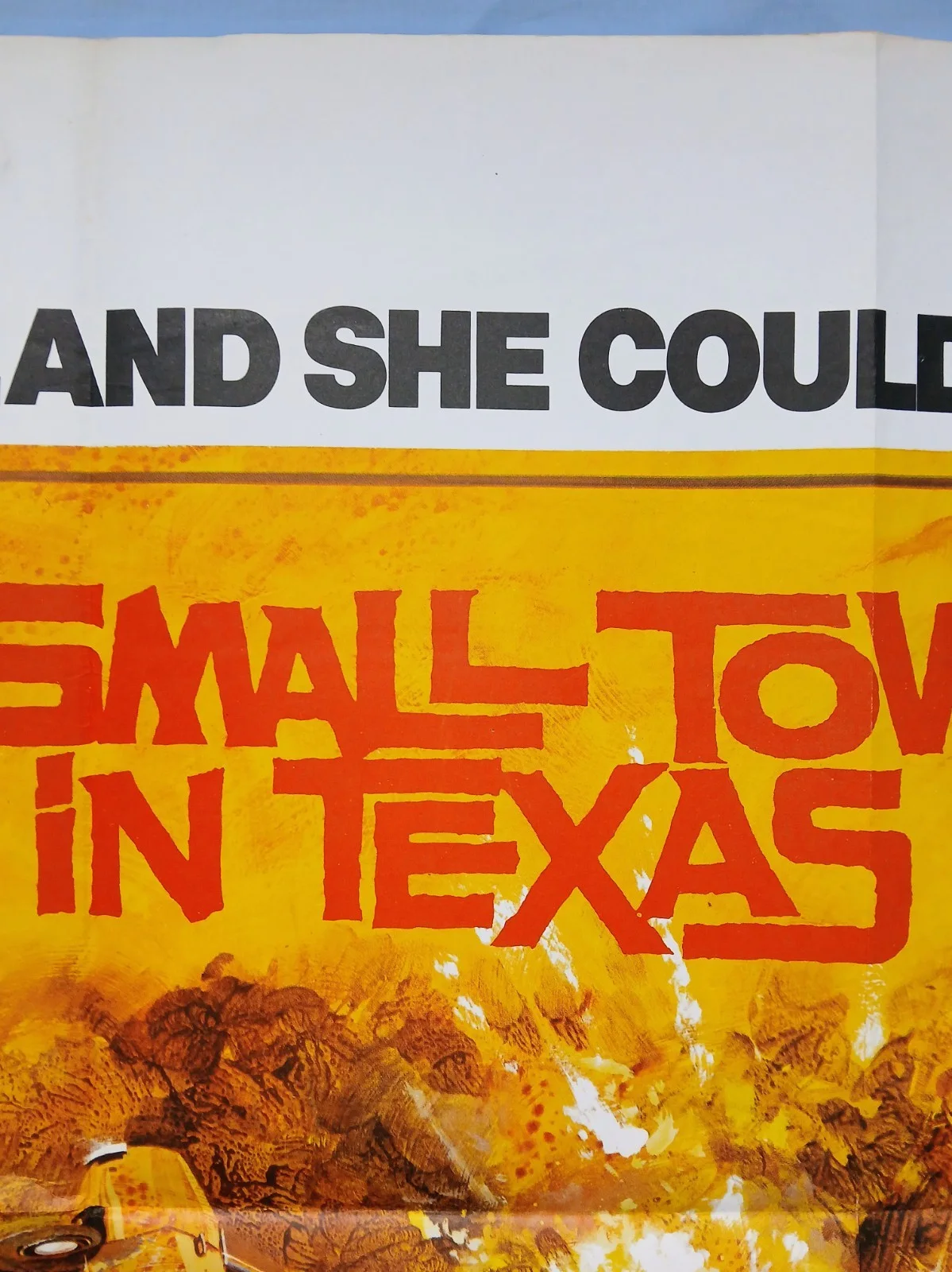 A SMALL TOWN IN TEXAS (1976) orig quad poster -Tim Bottoms,Susan George- Bysouth, image 4