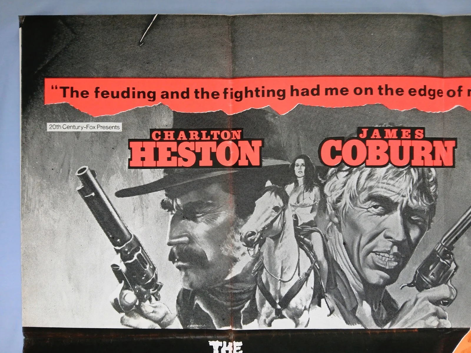 THE LAST HARD MEN / FIGHTING MAD (1976) original UK double-bill quad poster, image 2