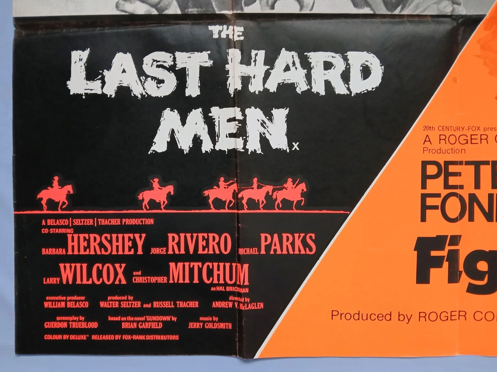 THE LAST HARD MEN / FIGHTING MAD (1976) original UK double-bill quad poster, image 4