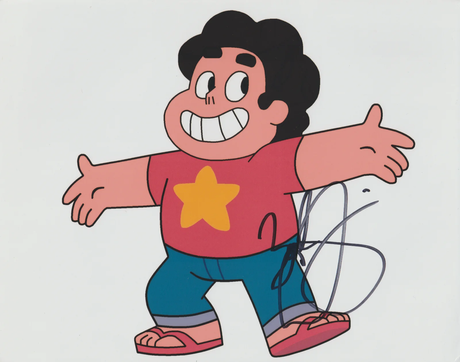 ZACH CALLISON — ZACH CALLISON STEVEN UNIVERSE SIGNED 10X8 COLOR PHOTO CARTOON AUTOGRAPH