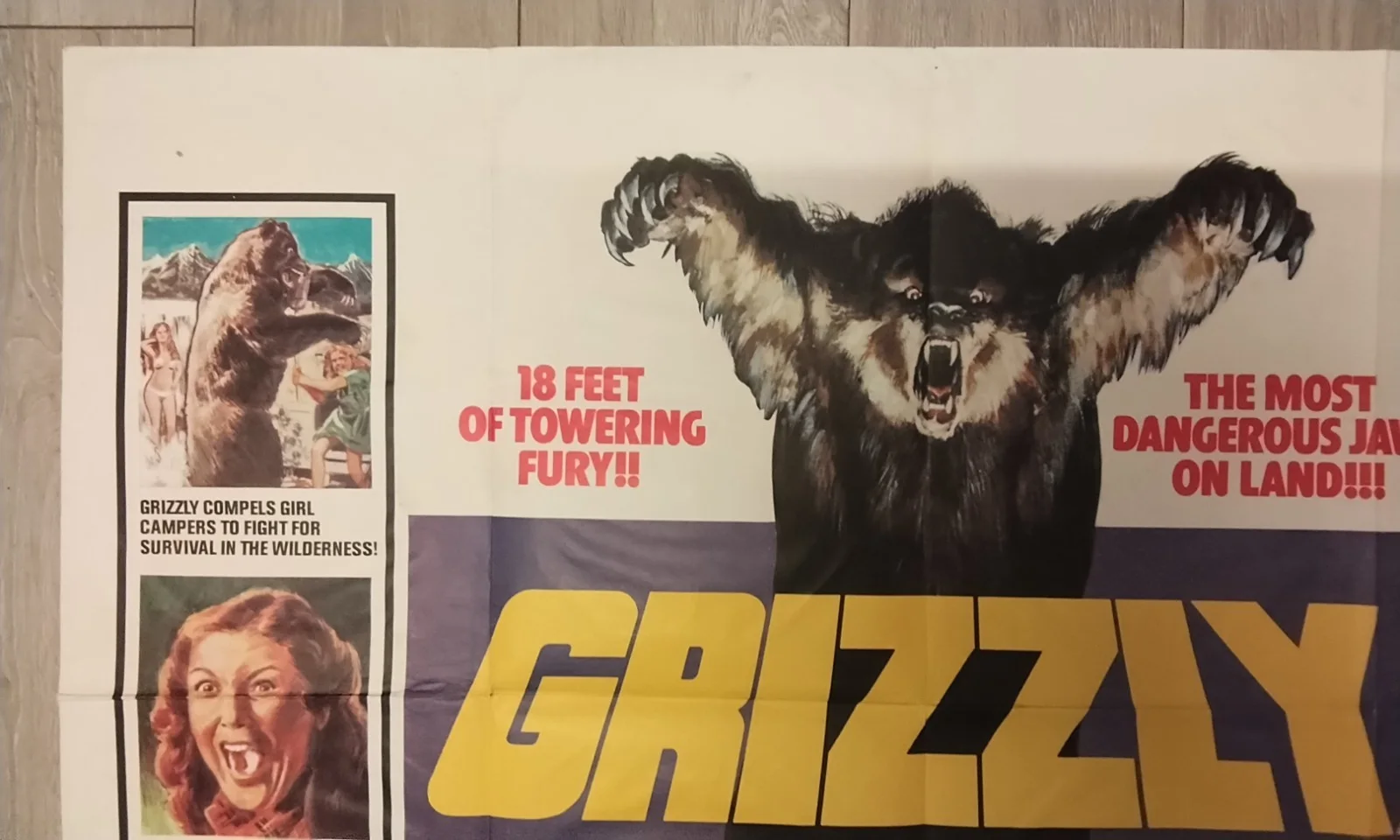 GRIZZLY, QUAD POSTER, 1976,, image 2