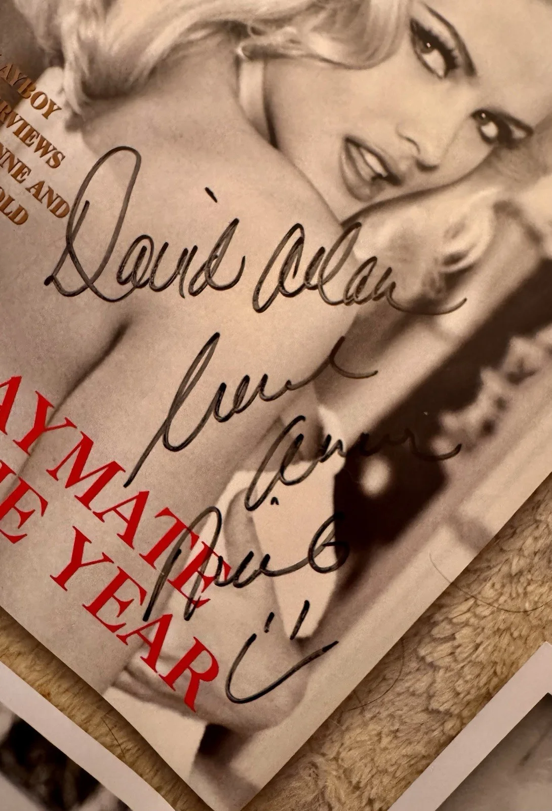 RARE Anna Nicole Smith 1993 Playmate of the Year Press Kit + 3 Magazines SIGNED!, изображение 5