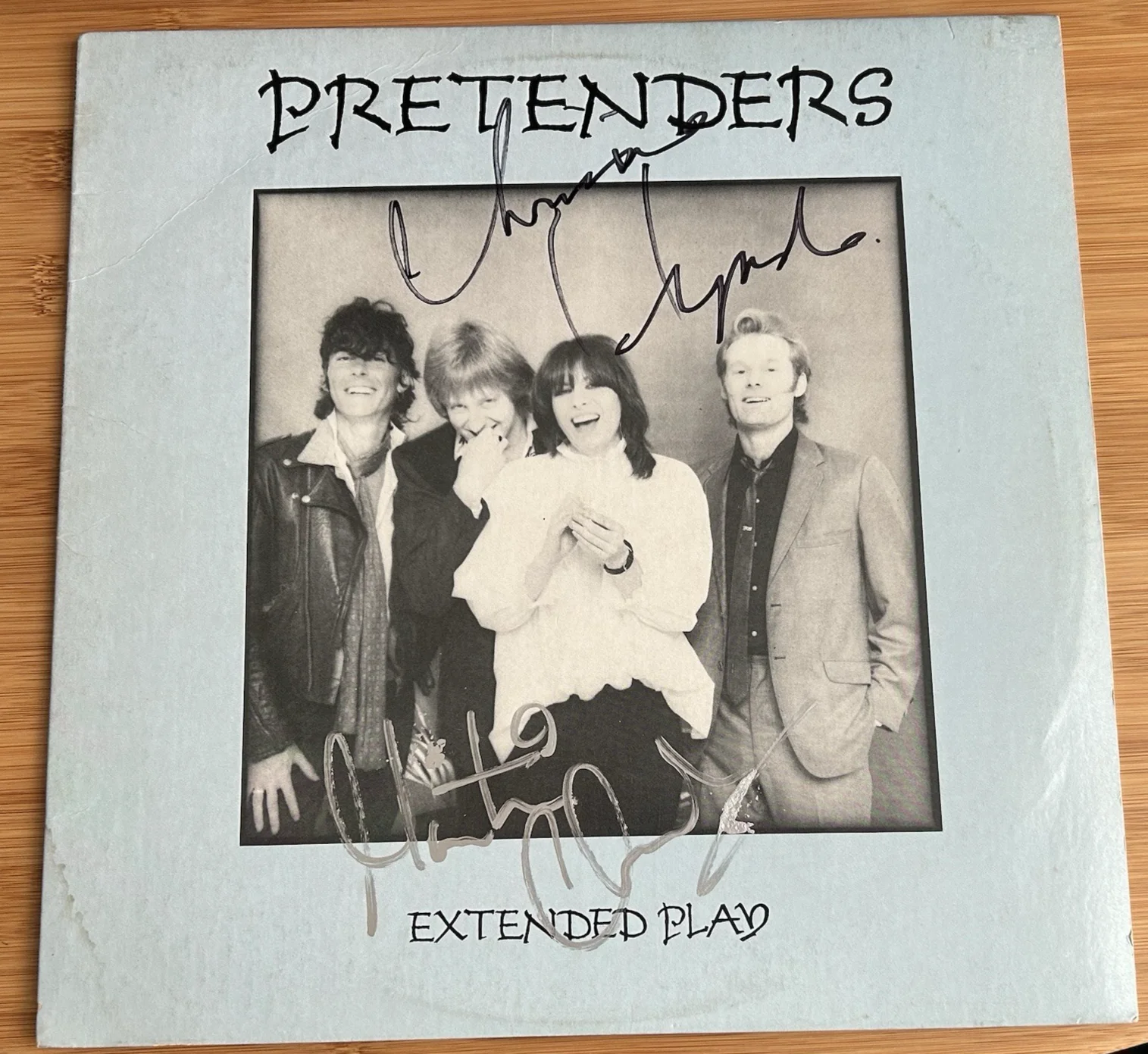 Pretenders "Extended Play" Vinyl EP - Autographed/Signed - Chrissie Hynde + 1, image 2