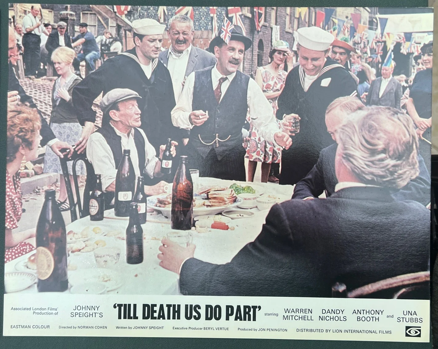 Till Death us do part film original Lobby Card full set of 8 Warren Mitchell, изображение 4