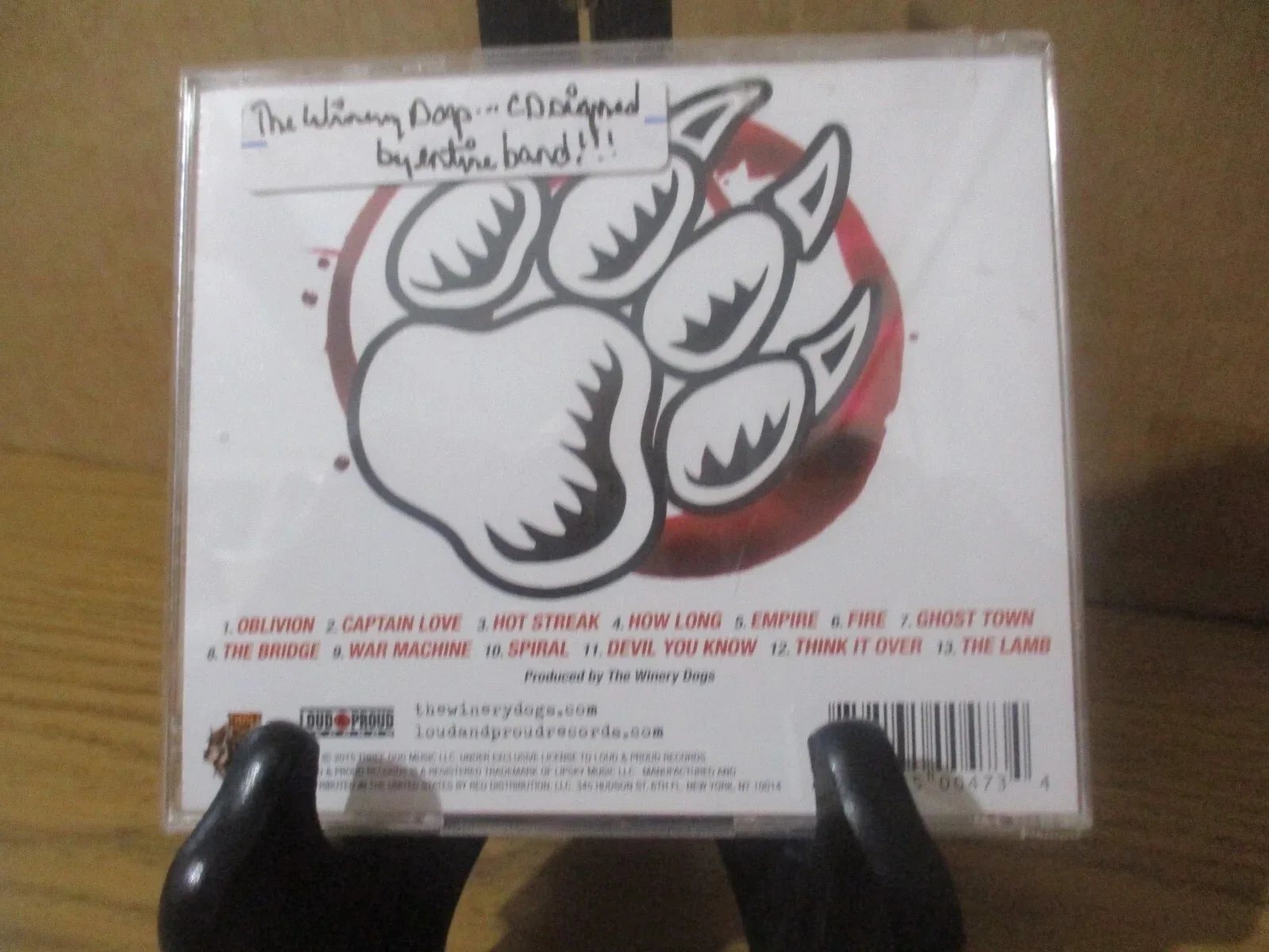 THE WINERY DOGS AUTHENTIC AUTOGRAPHED/SIGNED HOT STREAK CD--MIKE PORTNOY + 2, image 4