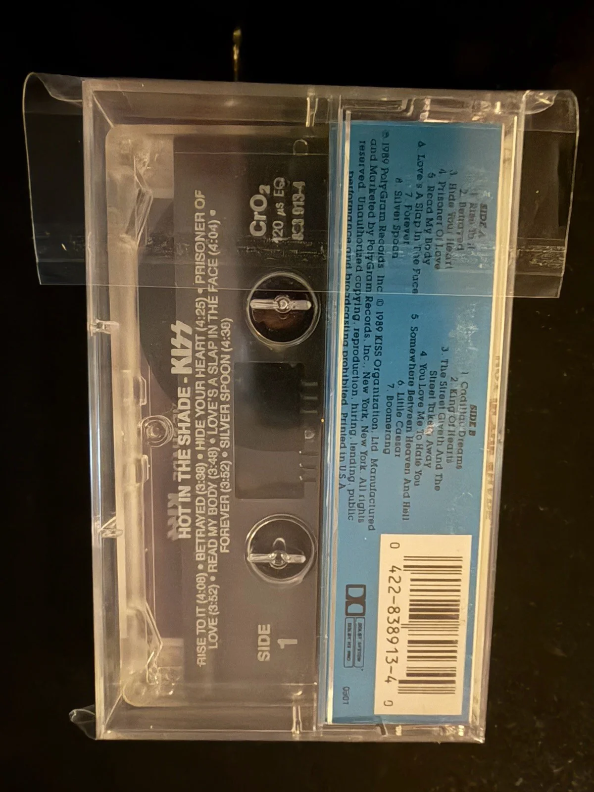 Kiss Hot In The Shade Bruce Kulick Signed Cassette Complete Nice Shape Bold Auto, изображение 2