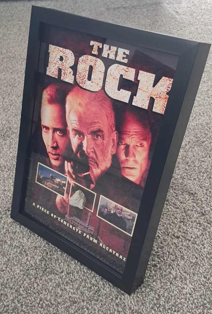 The Rock (1996) - Concrete from Alcatraz - Location Prop - A4 Display, image 5