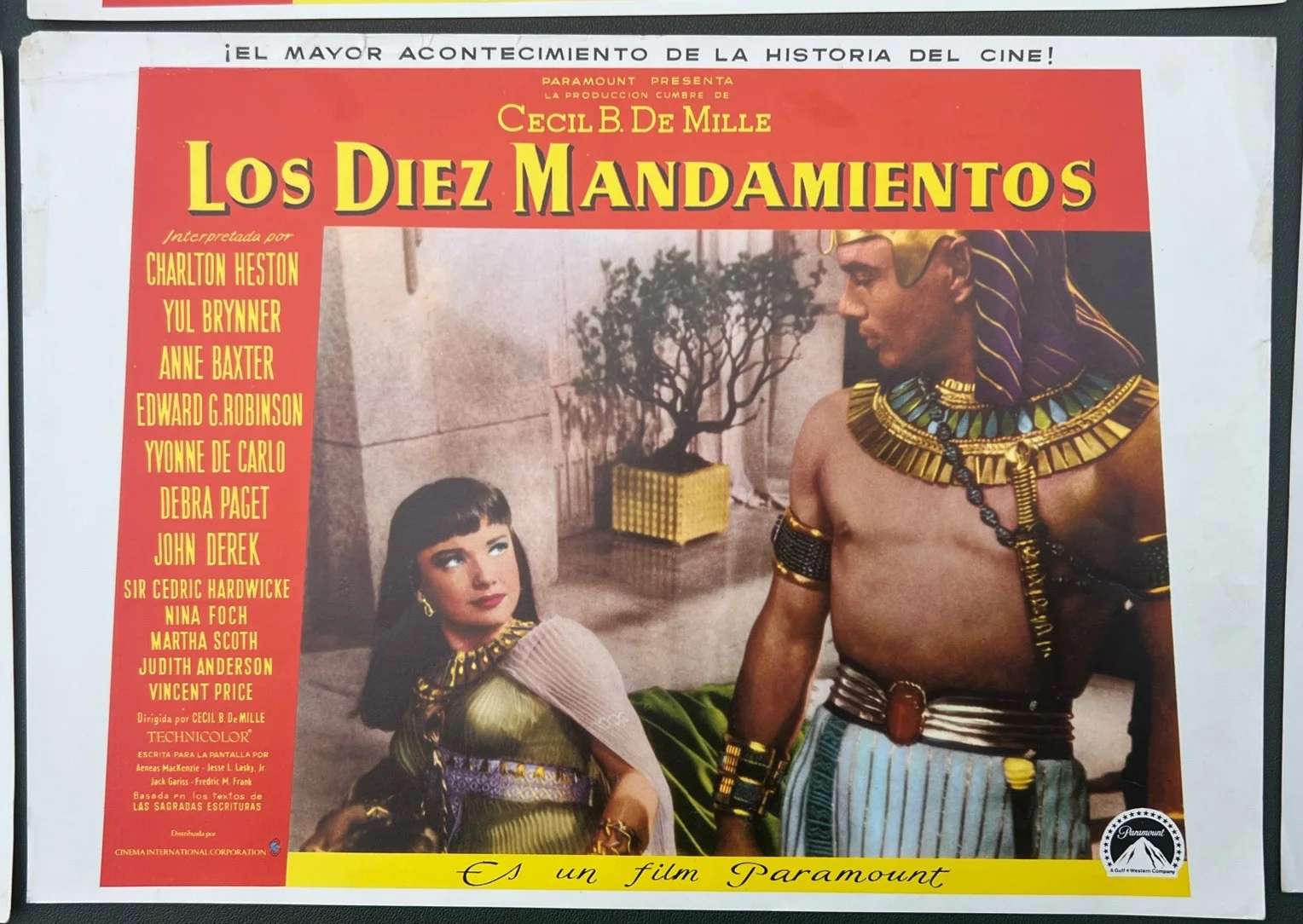 The Ten Commandments Cecil b de Mille original Lobby Card full set of 12, изображение 3