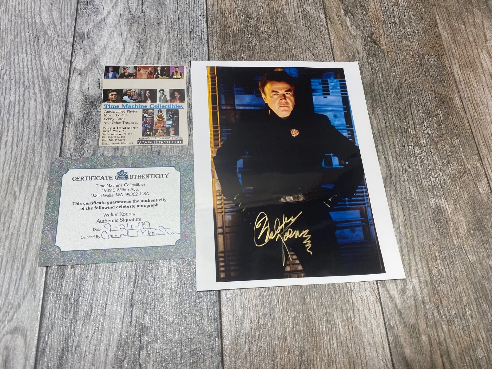 Walter Koenig — Walter Koenig Babylon 5 Autographed 8x10 Color Photo