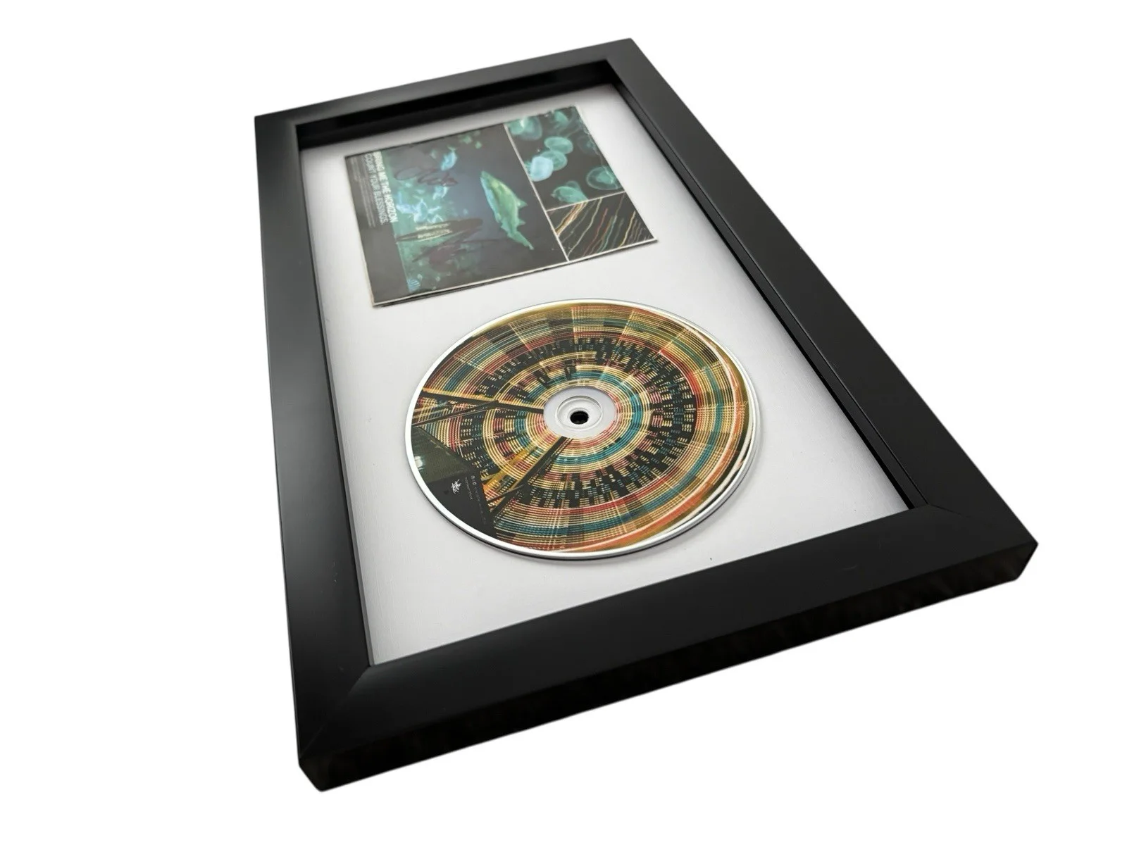 BRING ME THE HORIZON SIGNED AUTOGRAPH x2 COUNT YOUR BLESSINGS FRAMED CD OLI +1, image 3