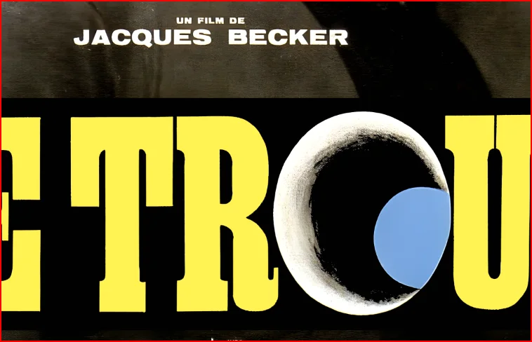 Le Trou 1960 Crime Thriller - Restored 27.2" x 41" US One Sheet, изображение 4