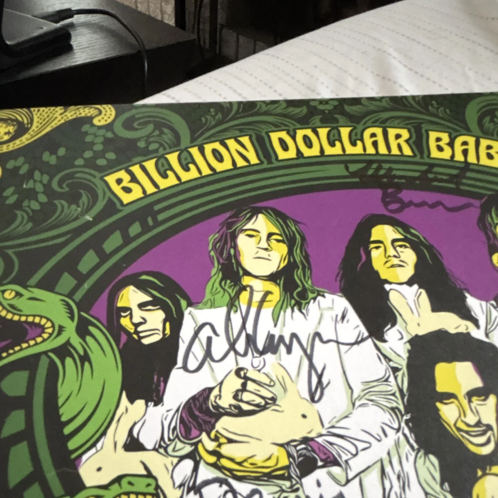 Alice Cooper Billion Dollar Babies Trillion Dollar signed insert 4 signatures, image 3