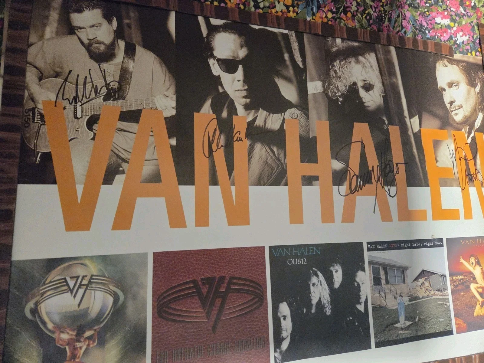Autographed Van Halen Tour Poster(all 4)...Full Letter Certs JSA & EPPERSON, изображение 2