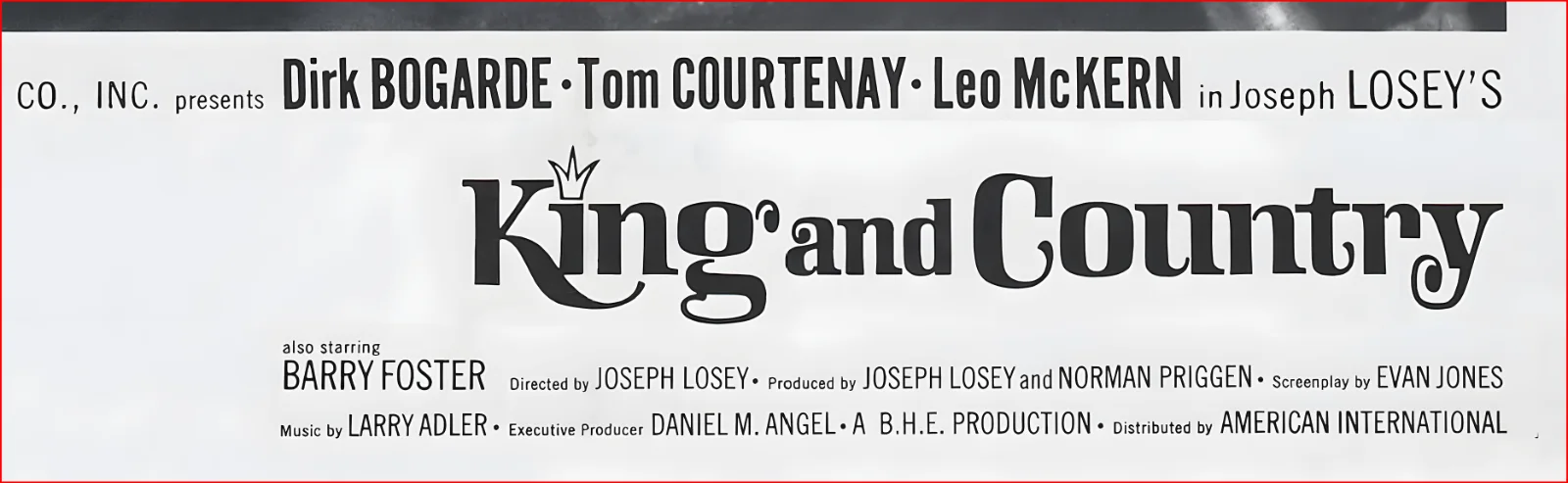 King And Country 1964 World War One Film - Restored 27.2" x 41" US One Sheet, image 3