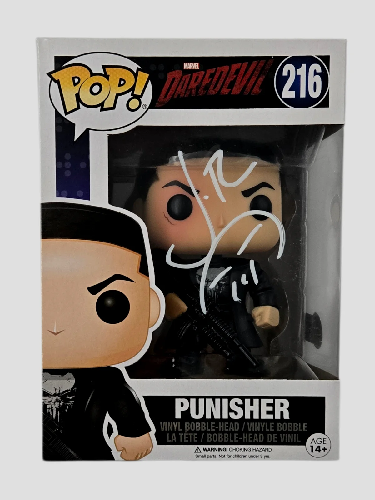 Jon Bernthal — Jon Bernthal Signed Funko Pop Punisher Daredevil Autograph #216 Beckett COA 904