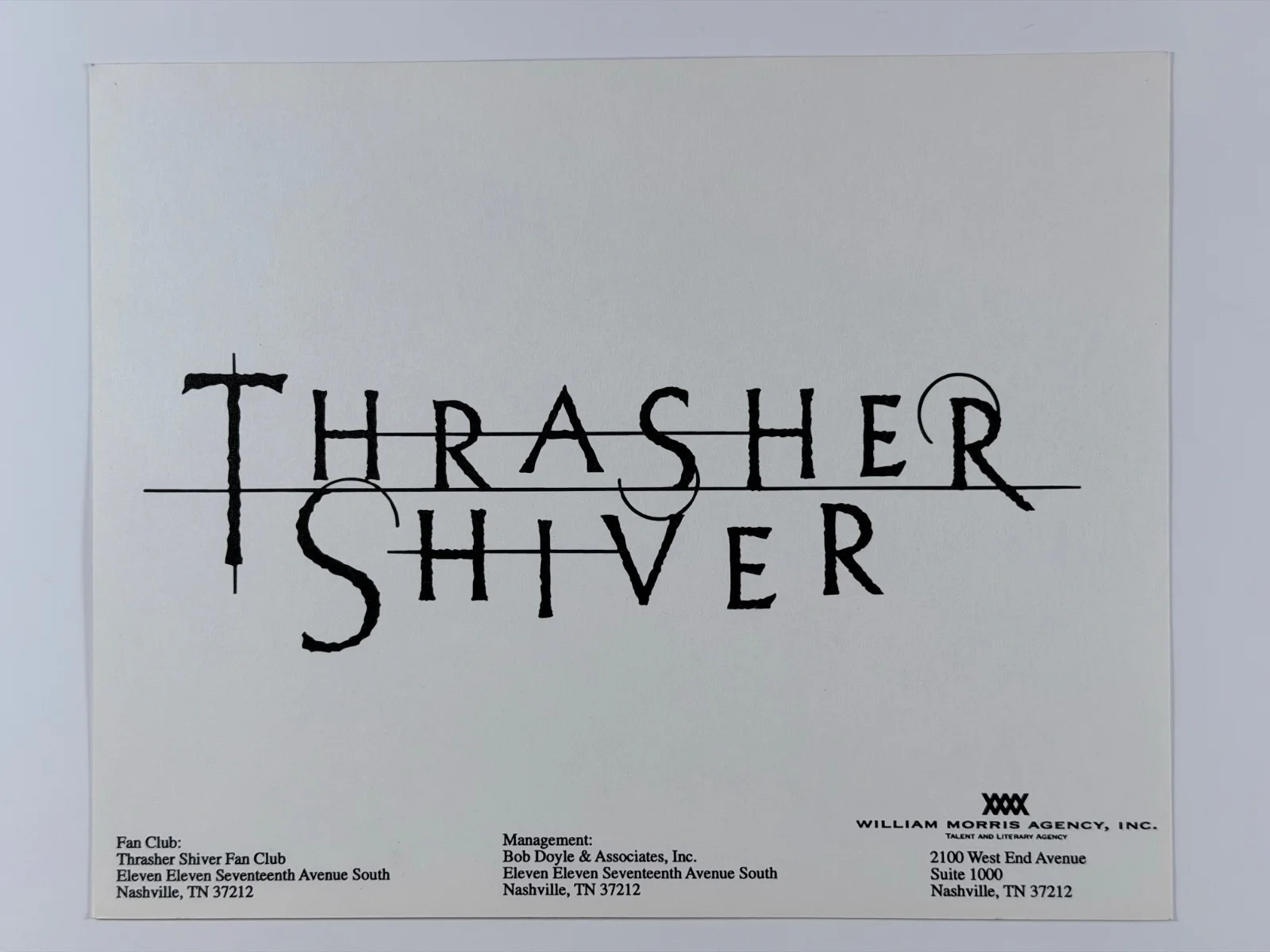 Thrasher Shiver Signed 8x10 Photo Country Music Duo Autograph, изображение 2