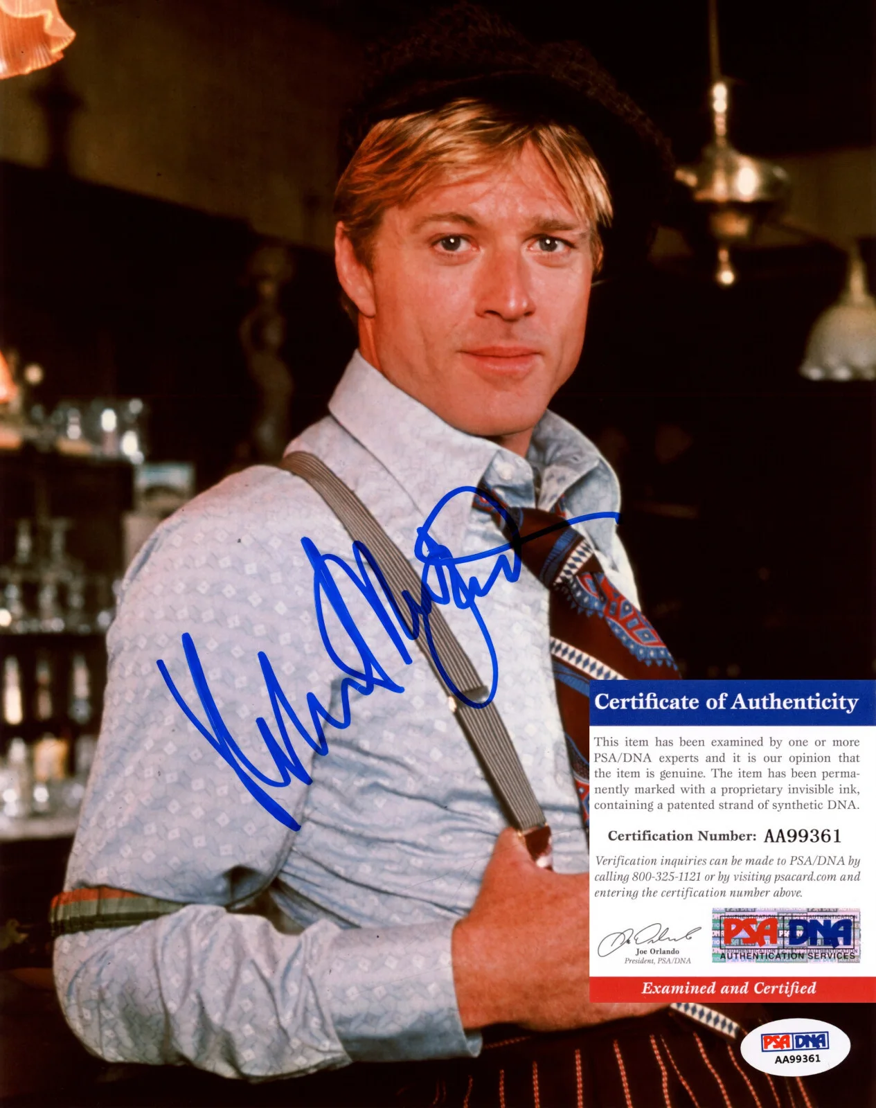 Robert Redford — Robert Redford Signed PSA/DNA COA Autographed 8X10 The Sting Photo Auto PSA, изображение 2