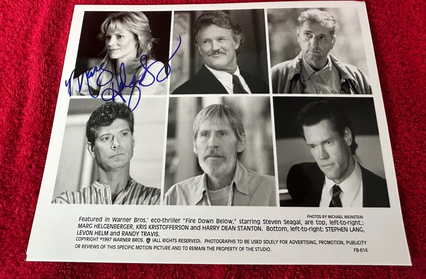 Marg Helgenberger — Marg Helgenberger - Signed Autographed 8x10 Fire Down Below promo Photo