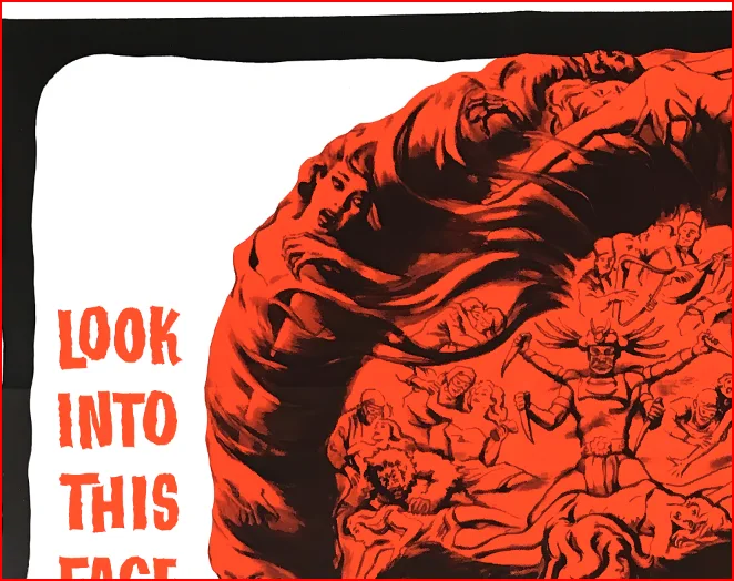 The Masque Of The Red Death 1964 Horror Film - Restored 27.2" x 41" US One Sheet, изображение 3