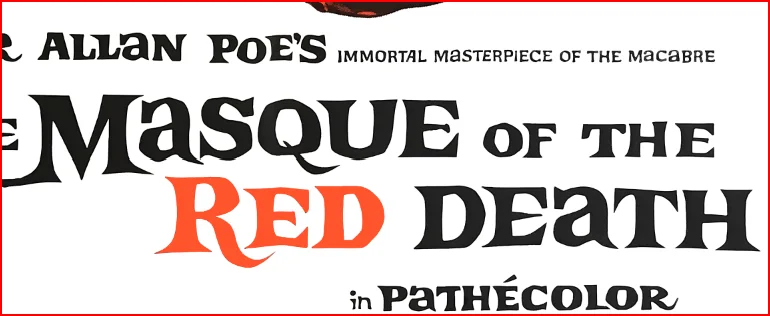 The Masque Of The Red Death 1964 Horror Film - Restored 27.2" x 41" US One Sheet, изображение 5