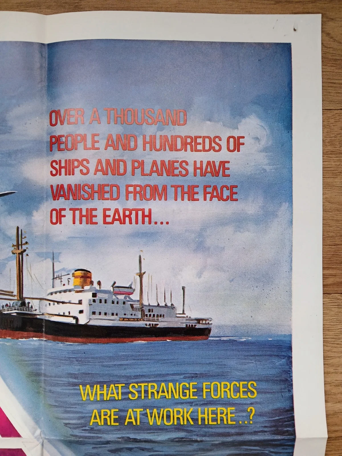 THE BERMUDA TRIANGLE (1978) original UK quad poster - Tom Chantrell art, image 5