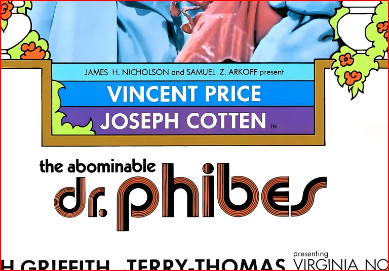 The Abominable Dr Phibes 1971 Horror Film - Restored 27.2" x 41" US One Sheet, image 5