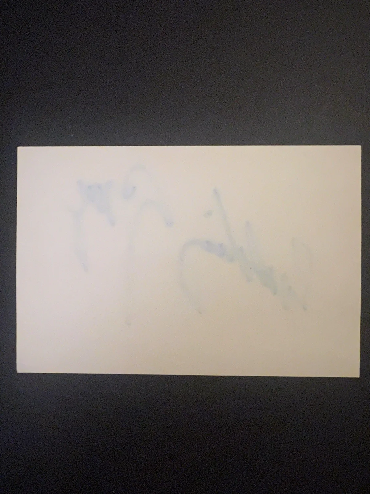 Spalding Grey — Writer Actor Performer ‘Spalding Gray’ Autographed Card ~ 4”x6”, image 2