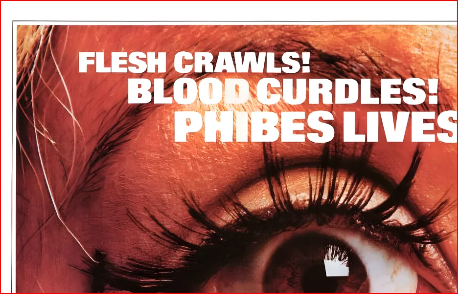 Dr Phibes Rises Again 1972 Horror Film - Restored 27.2" x 41" US One Sheet, изображение 3