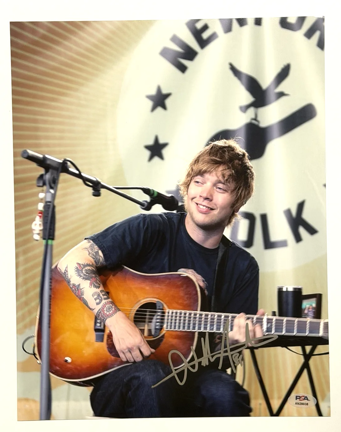 Billy Strings Signed 11x14 Photo Newport Folk Festival 7/25/2021 PSA DNA COA, изображение 2