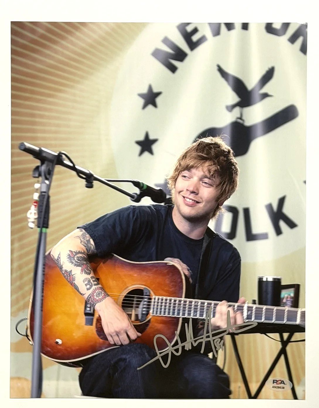 Billy Strings Signed 11x14 Photo Newport Folk Festival 7/25/2021 PSA DNA COA, изображение 3